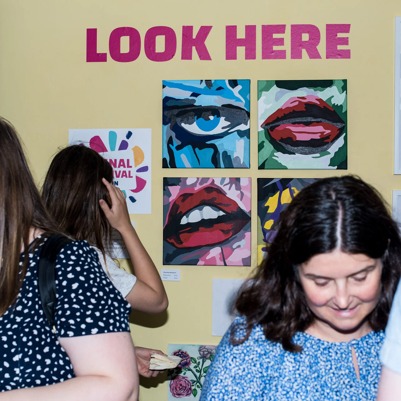 people at opening of exhibition